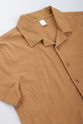 Tan Short Sleeve Shirt (1)