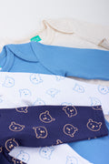 4 pack Long Sleeve Printed Bodysuits (1)