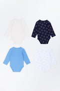 4 pack Long Sleeve Printed Bodysuits (2)