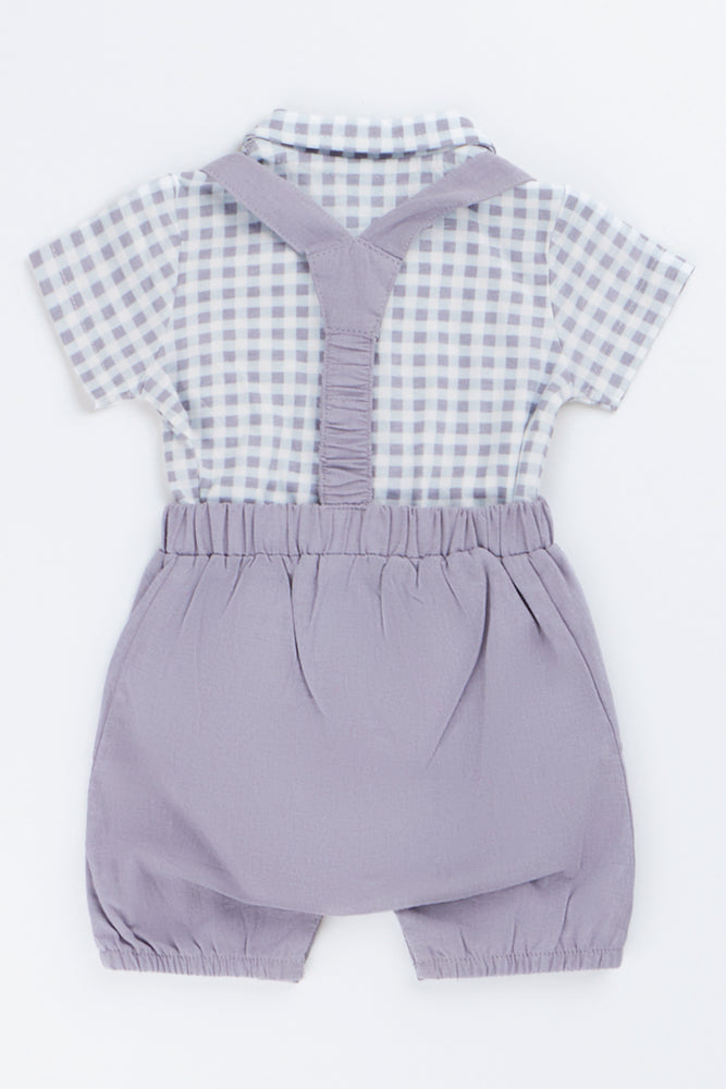 Woven Dungaree Set (2)