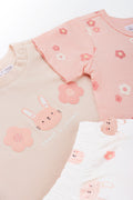 3 Piece Floral Bunny Romper Set (1)