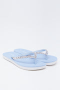 Diamante Embellished Flip Flops
