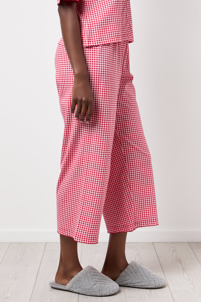 Red Gingham Button Through Pajamas (4)