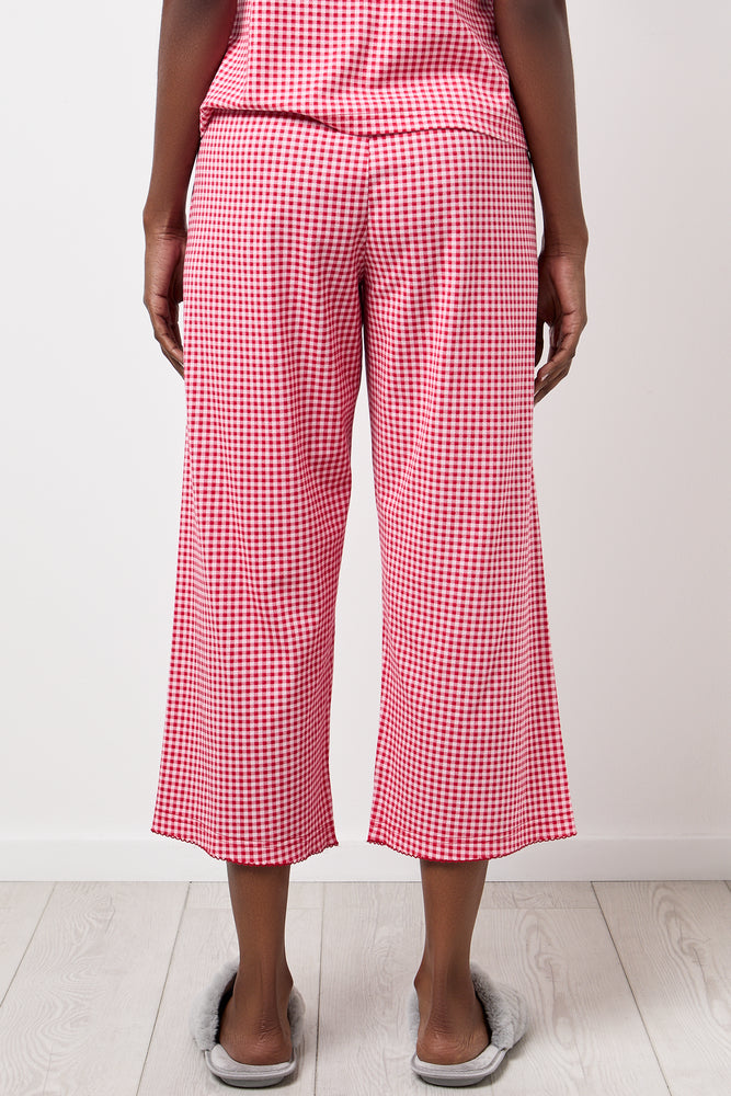 Red Gingham Button Through Pajamas (5)