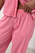 Red Gingham Button Through Pajamas (6)
