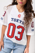 White Knitwear Soccer T-Shirt (3)