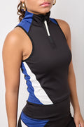Black Quarter Zip Racer Top (3)