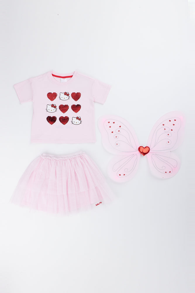 Pink Hello Kitty Wings Set (3)