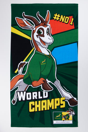Green Bokkie Beach Towel