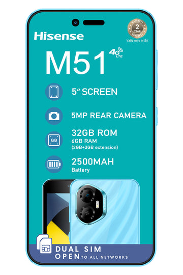 Hisense M51 32GB 4G Dual Sim Smartphone