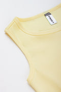 Yellow Sleeveless Tiered Rara Dress (1)