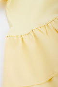 Yellow Sleeveless Tiered Rara Dress (2)