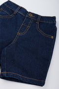 Indigo Five Pocket Denim Shorts (1)