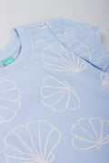 Blue Shell Print Puff T-Shirt (1)