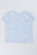 Blue Shell Print Puff T-Shirt (2)