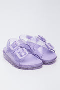 Lilac Slingback Jelly Sandals