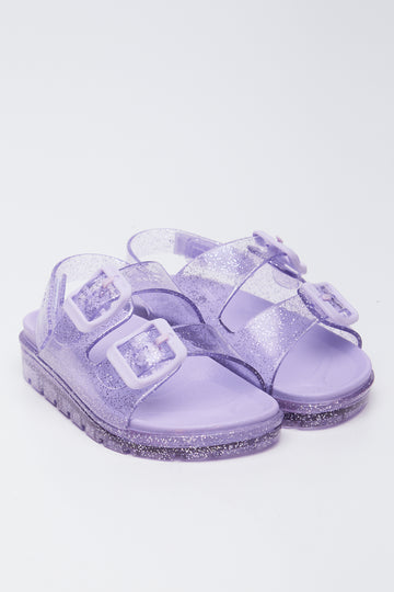 Lilac Slingback Jelly Sandals