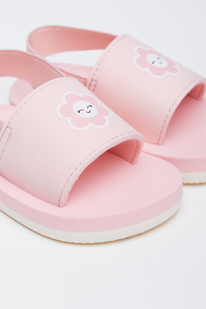Pink Floral Toddler Sandals 2 Pack (5)
