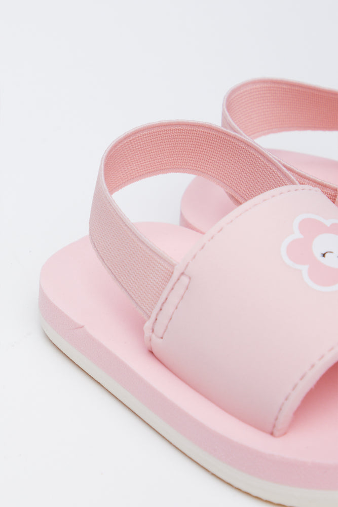 Pink Floral Toddler Sandals 2 Pack (6)