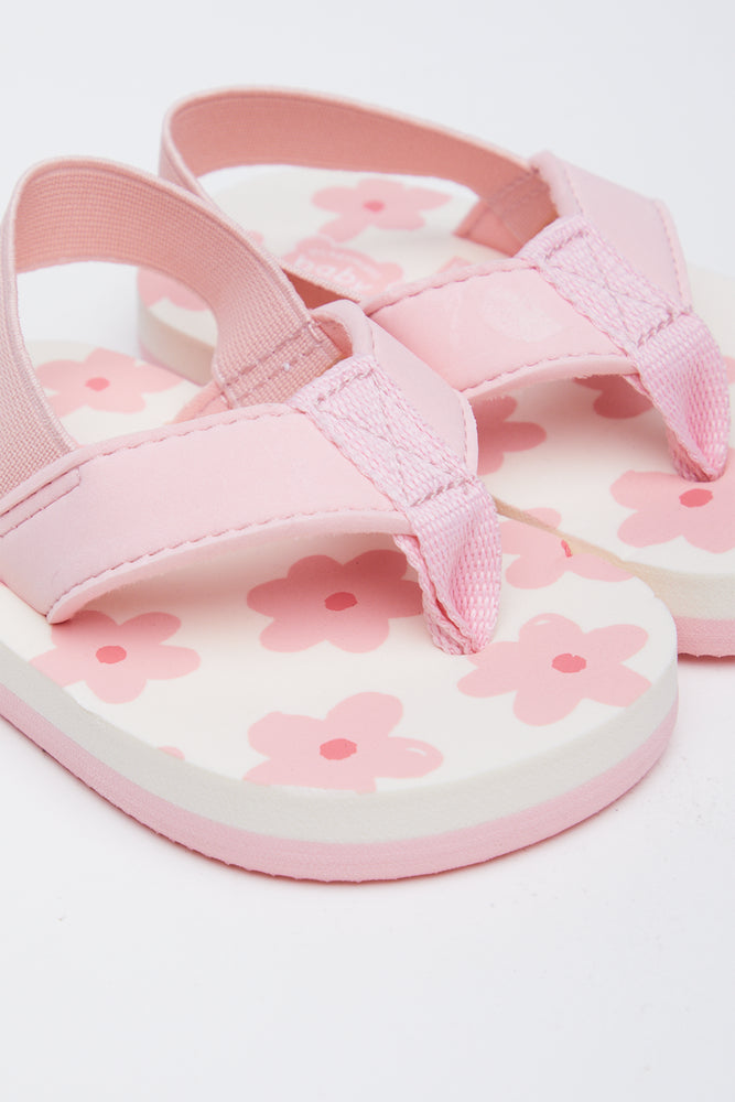 Pink Floral Toddler Sandals 2 Pack (10)