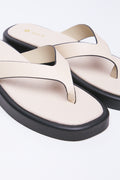 Cream Flatform Thong Sandals (2)