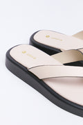 Cream Flatform Thong Sandals (3)