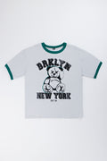 Grey Short Sleeve Graphic T-Shirt