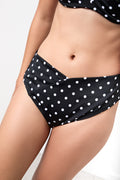 Black High Waist Spot Bikini (3)