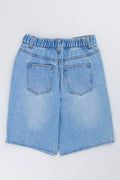 Mid Blue Mickey Mouse Denim Shorts (2)