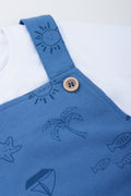 Blue Print Dungaree Set (1)