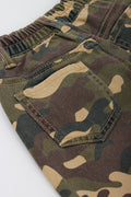Camo Print Denim Jort Shorts (1)
