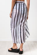 Black & White Striped Beach Sarong (2)