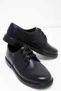 BFirst Boys Black School Shoes