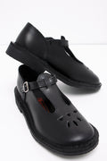 Black T-Bar School Shoes
