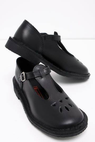 Black T-Bar School Shoes