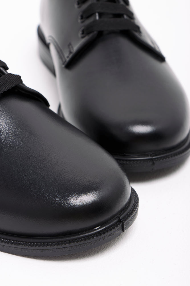 Toughees Boys School Shoes Black (2)