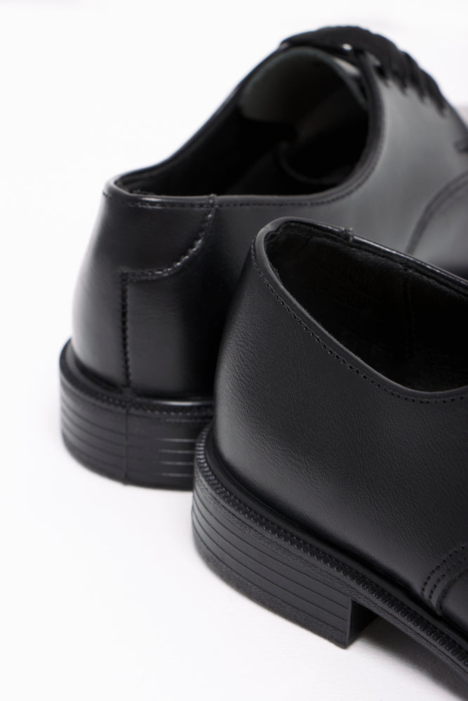 Toughees Boys School Shoes Black (3)