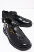 Pre Girls School Shoes Black Toughees