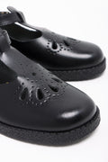 Pre Girls School Shoes Black Toughees (2)