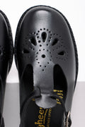 Pre Girls School Shoes Black Toughees (4)