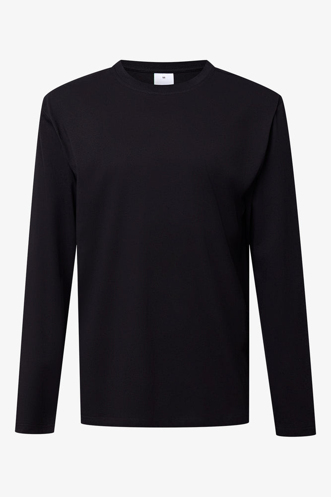 Versatile Black Long Sleeve T-Shirt