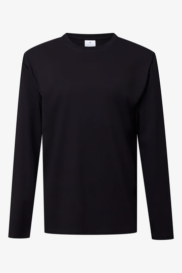 Versatile Black Long Sleeve T-Shirt