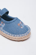 Floral Denim Espadrille Shoes (2)