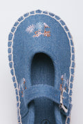 Floral Denim Espadrille Shoes (4)
