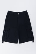 Black Ripstop Cargo Shorts