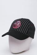 Black Spider-Man Striped Peak Cap