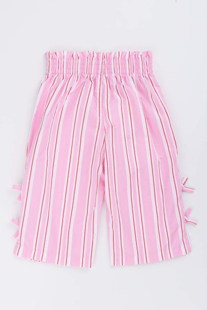 Pink Striped Poplin Pants (3)