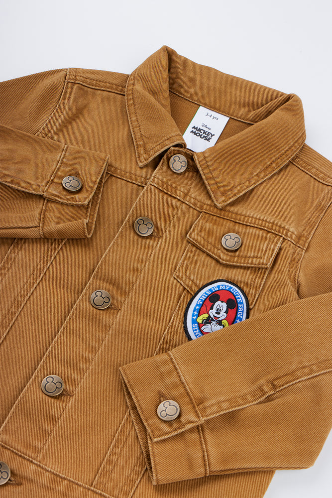 Ochre Mickey Mouse Denim Jacket (1)