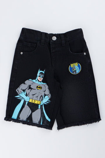 Batman Black Denim Skater Shorts