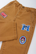 Ochre Mickey Mouse Wide Leg Pants (1)